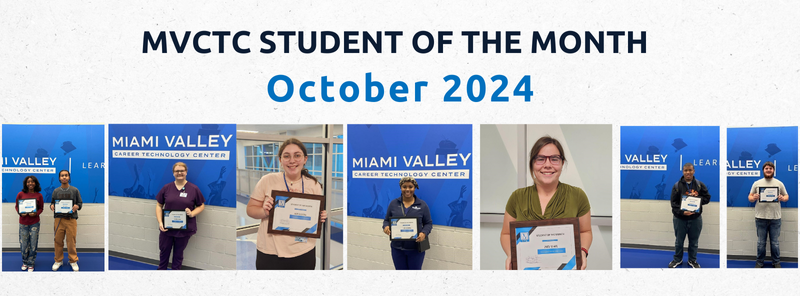 MVCTC Recognizes October 2024 Students of the Month by Department Image